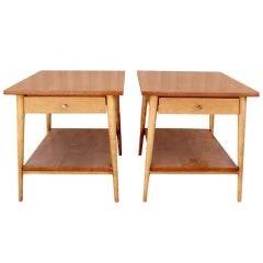 Paul McCobb maple end tables