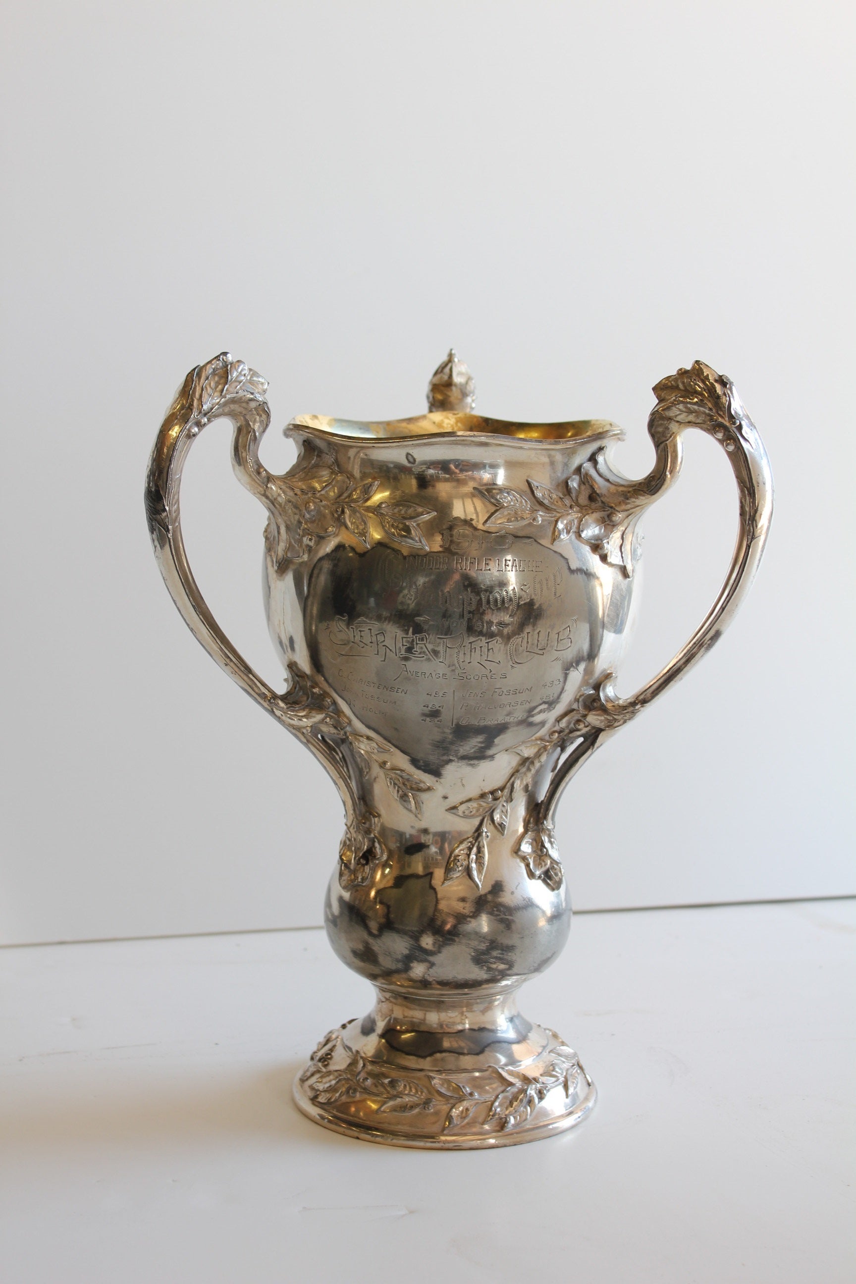 1910's Indoor Rifle League Loving Cup For Sale