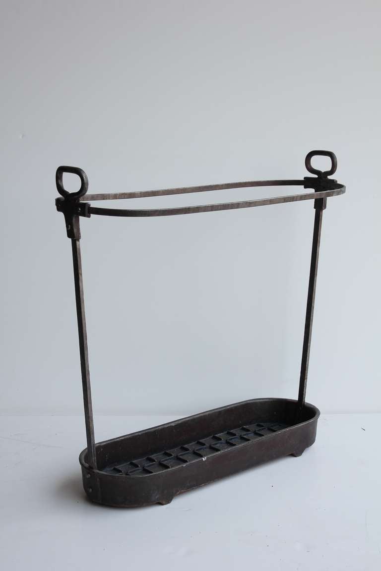Over Sized 1920's Iron Umbrella Stand at 1stdibs