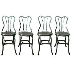 Original UHL Art Steel Chairs By Toledo Metal Furniture Company