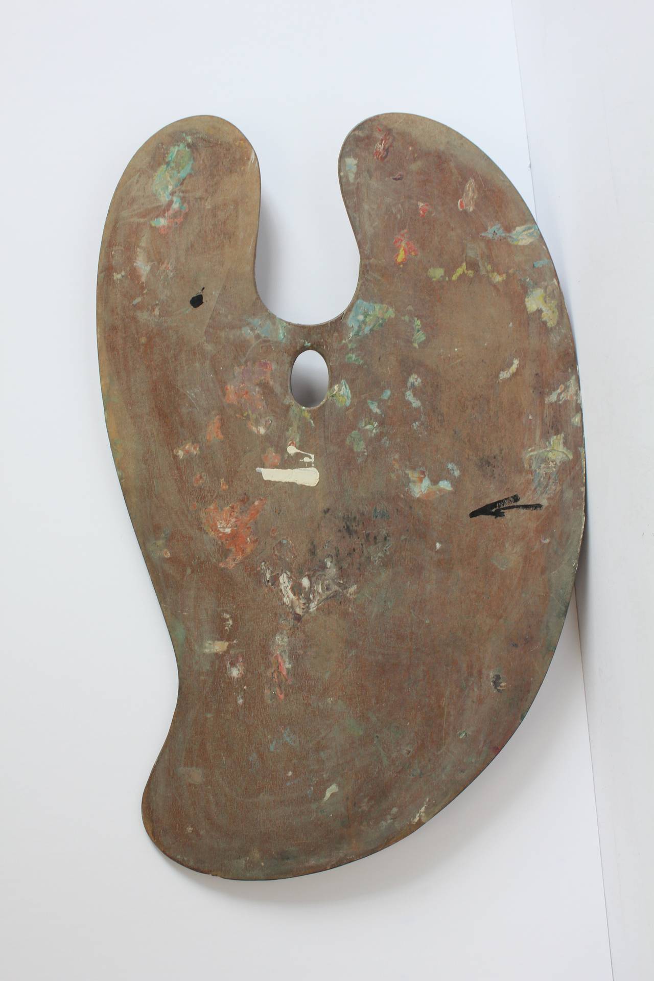 Große Vintage-Künstler-Palette.