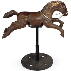1920's Carousel Cast Iron Horse