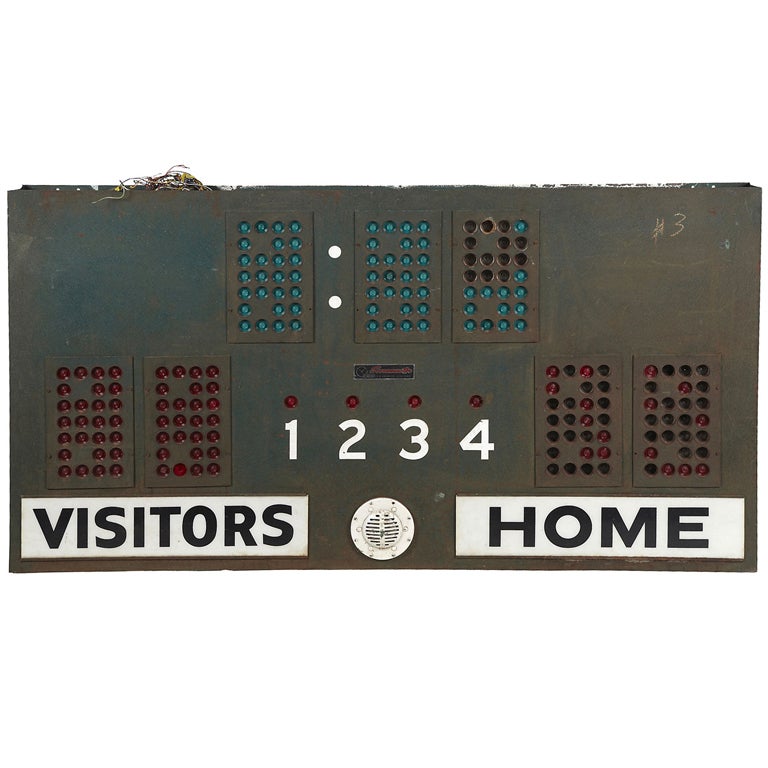 1950's Original Basketball Scoreboard