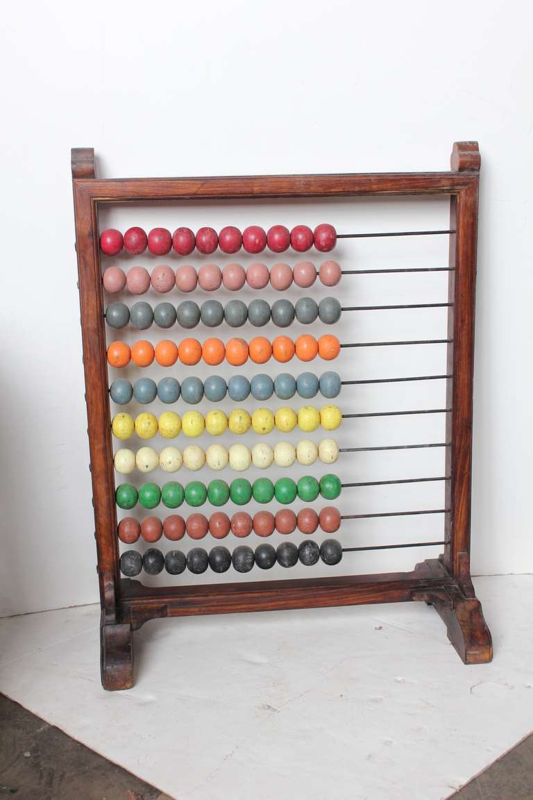 Over sized antique school abacus.