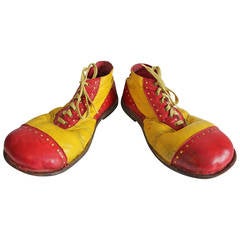 Vintage Clown Leather Shoes