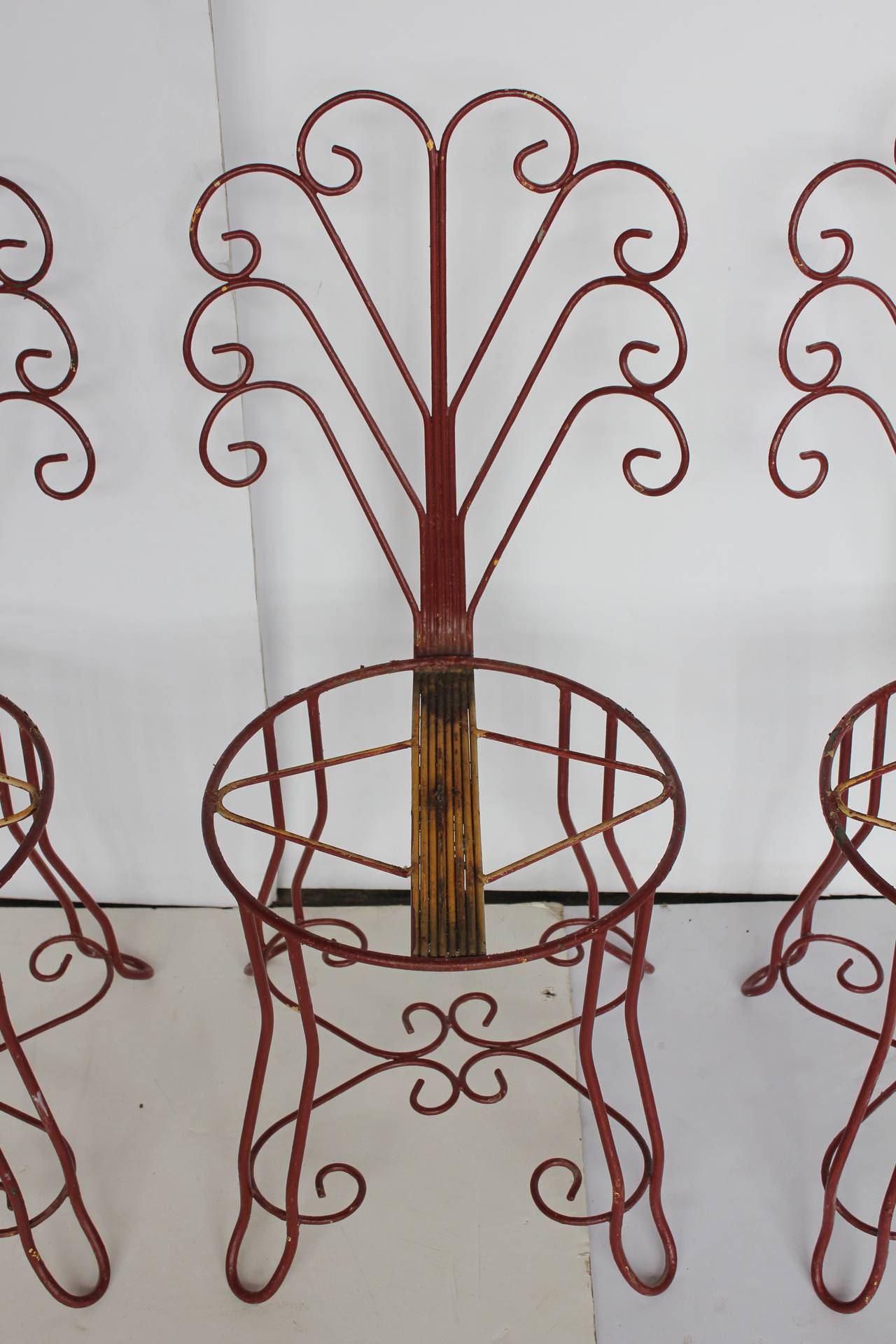 1930s French Iron Garden Chairs