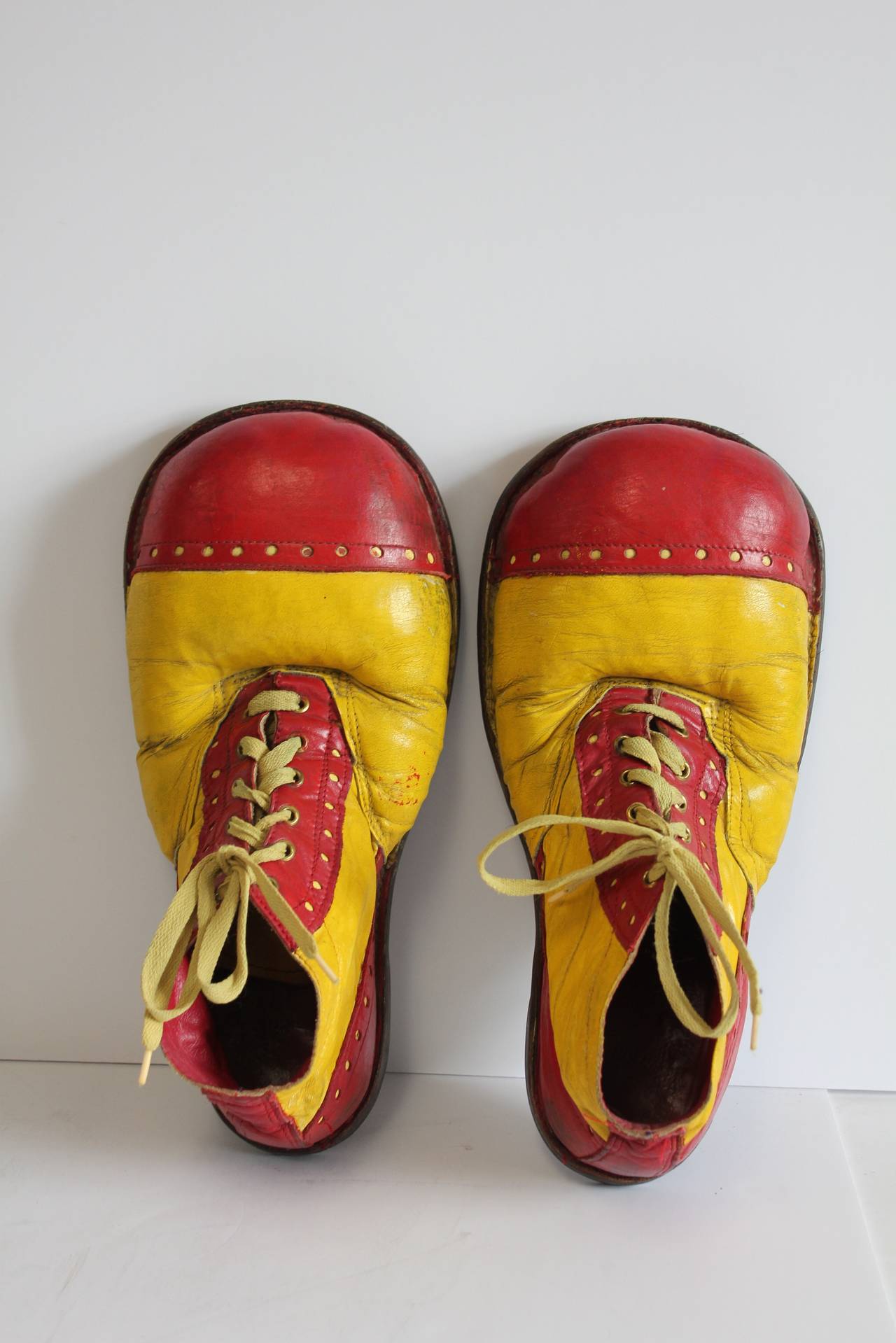 Vintage clown leather shoes. Very good condition.
