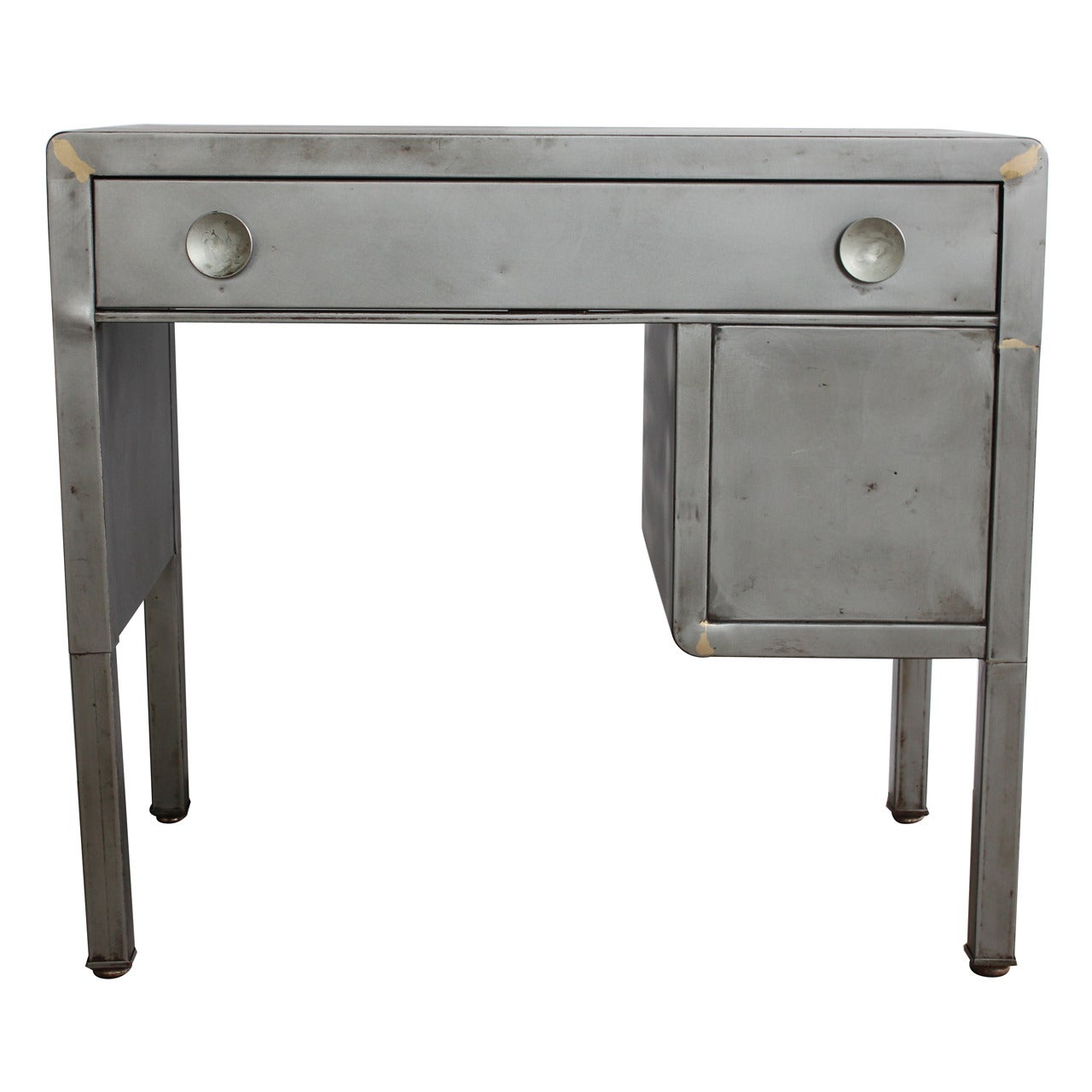 Vintage Industrial Metal Desk by Norman Bel Geddes