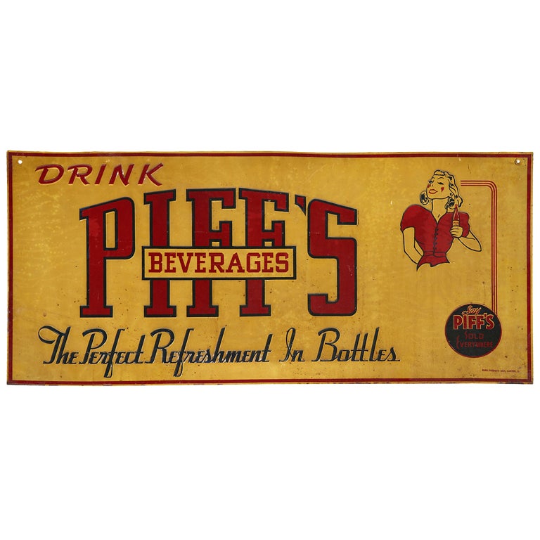 1930
s "Piff
s  Beverages" sign