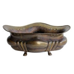 Over Sized Italian Brass Hand Hammered Bowl