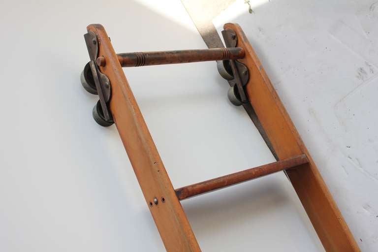 antique library ladder