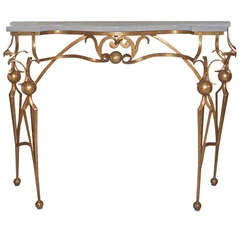 Gilded Console in the Manner of Poillerat