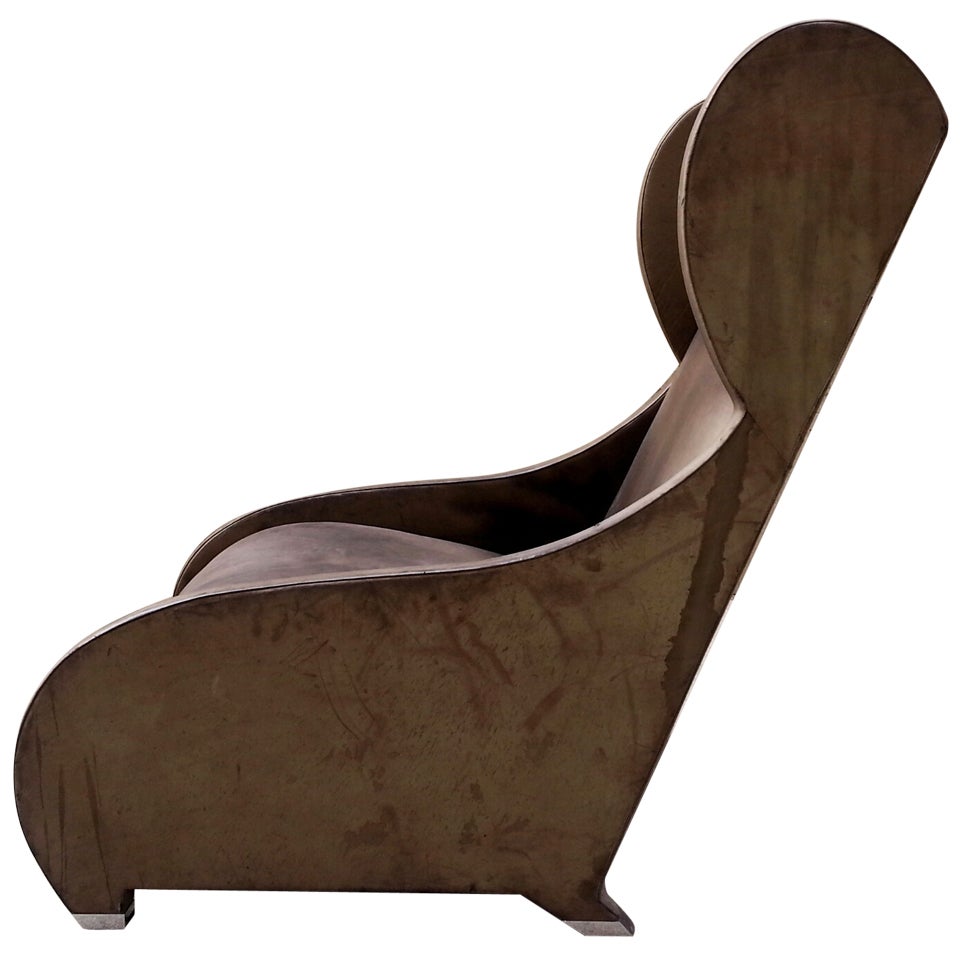 Wingback Club Chair designed by Stanley Jay Friedman in 1980 for Bonaventure