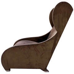 Wingback Club Chair:: entworfen von Stanley Jay Friedman im Jahr 1980 für Bonaventure