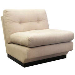 Armless Italian Lounge Chair