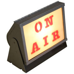 Vintage Light-Up Radio Sign, "On Air"