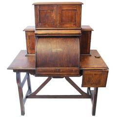 Rare Antique American Industrial Mechanical Desk 1