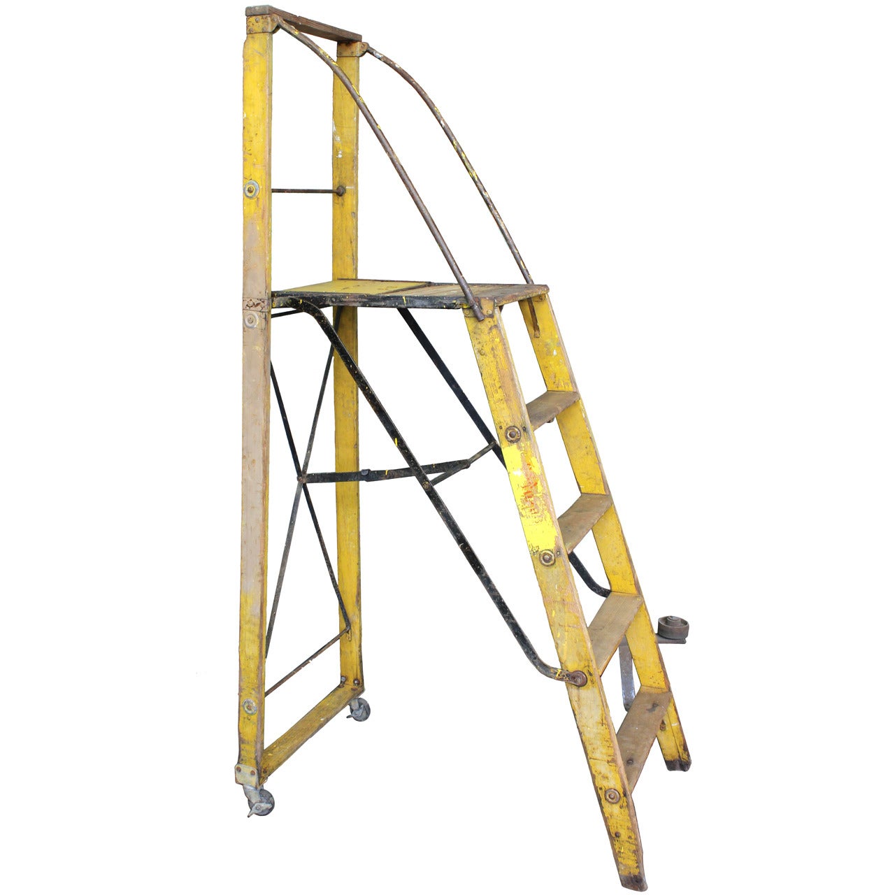 1900s Dry Goods Store Folding Ladder