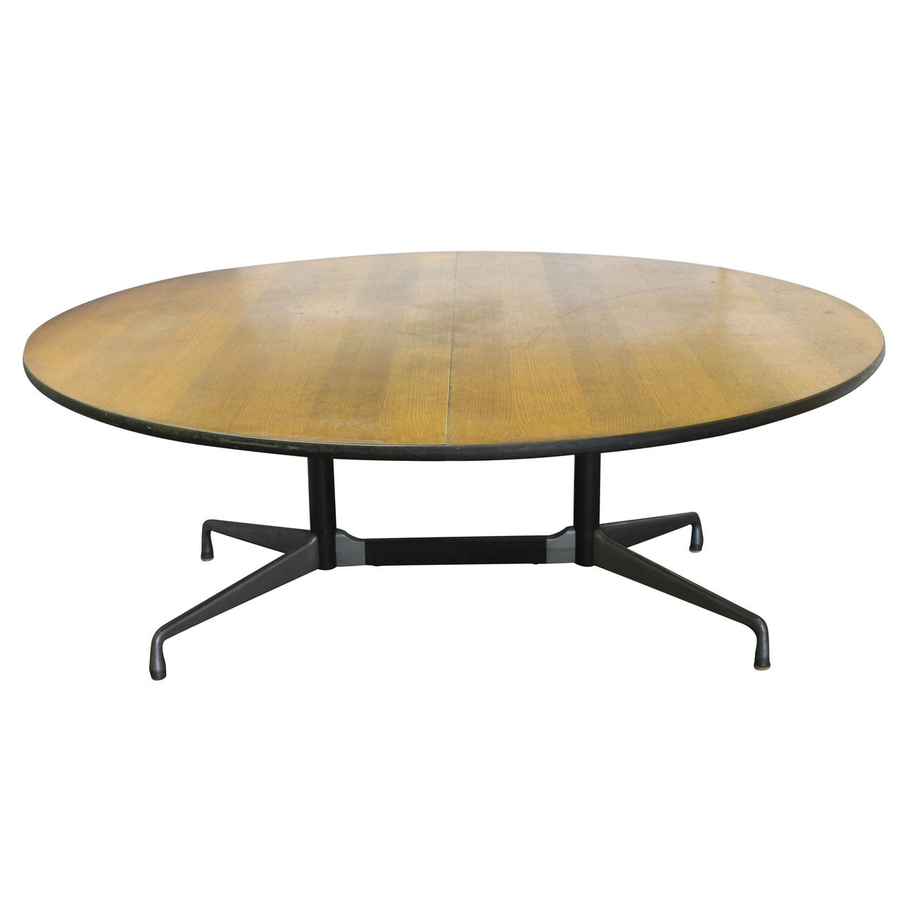 Six Foot Dining Round Table by Charles and Ray Eames for Herman Miller For Sale