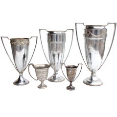 Silver plate loving cups, more available