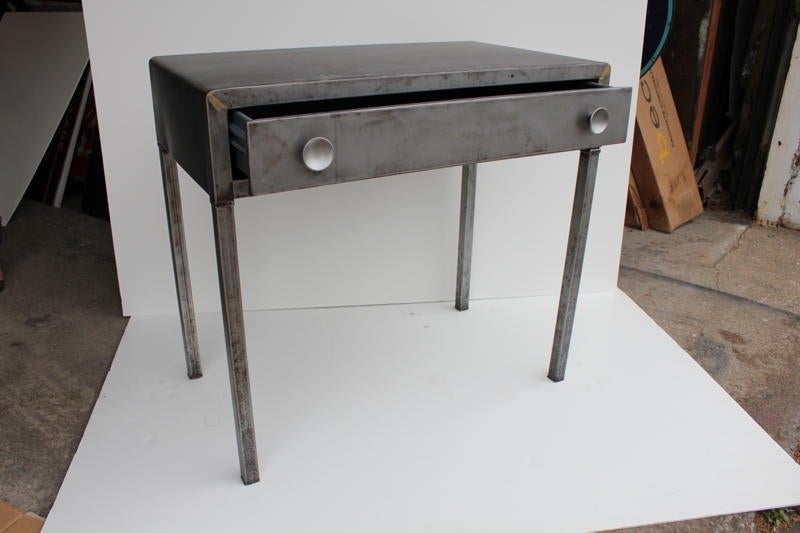 Art Deco Norman Bel Geddes Style Metal Desk