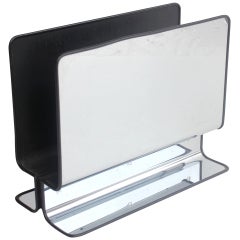 Modern Chrome Magazine Holder