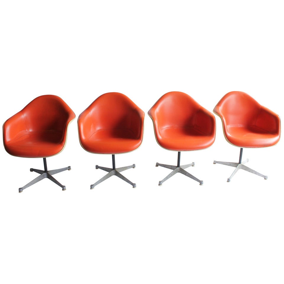 Original 1970s, Eames Fiberglass and Vinyl Chairs