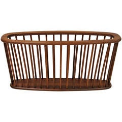 Oversized Teak Magazine Rack by Arthur Umanoff