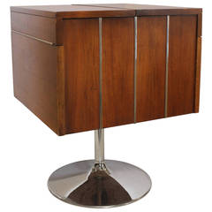 Stylish Mid-Century Swivel Bar Cart by Lane 4