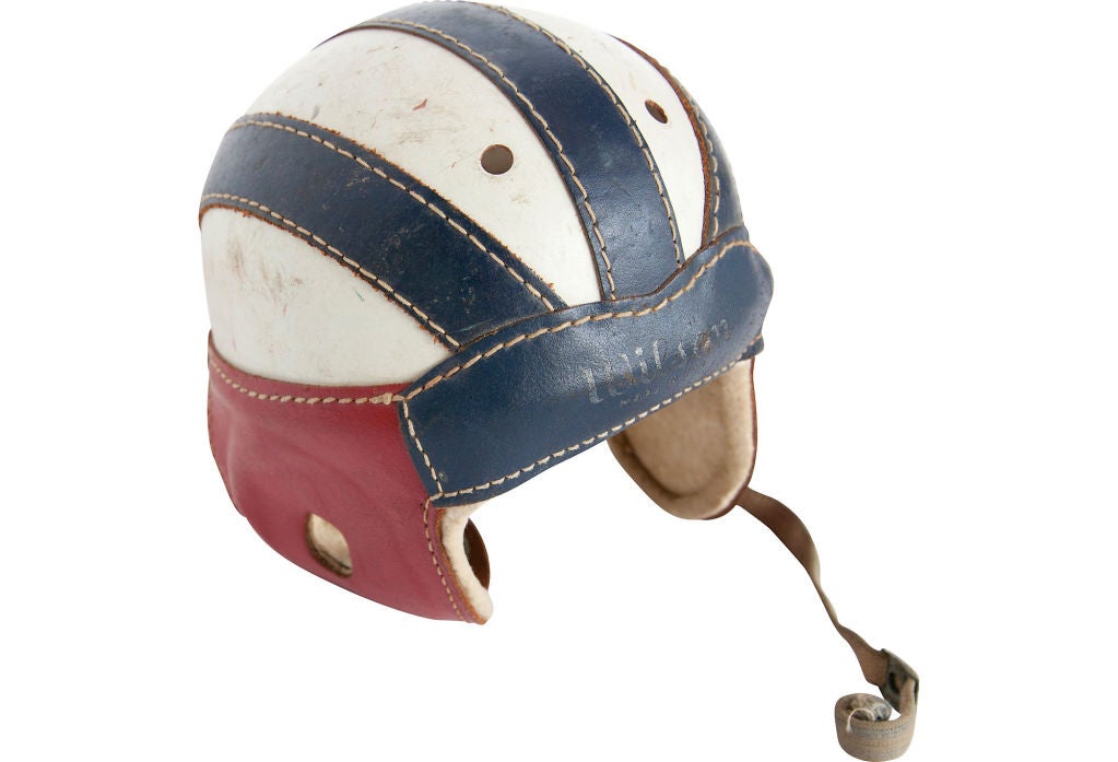 Vintage Leather Football Helmet 30