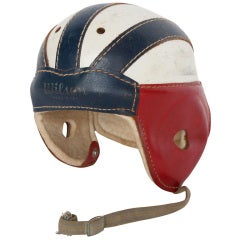 Vintage Leather Football Helmet