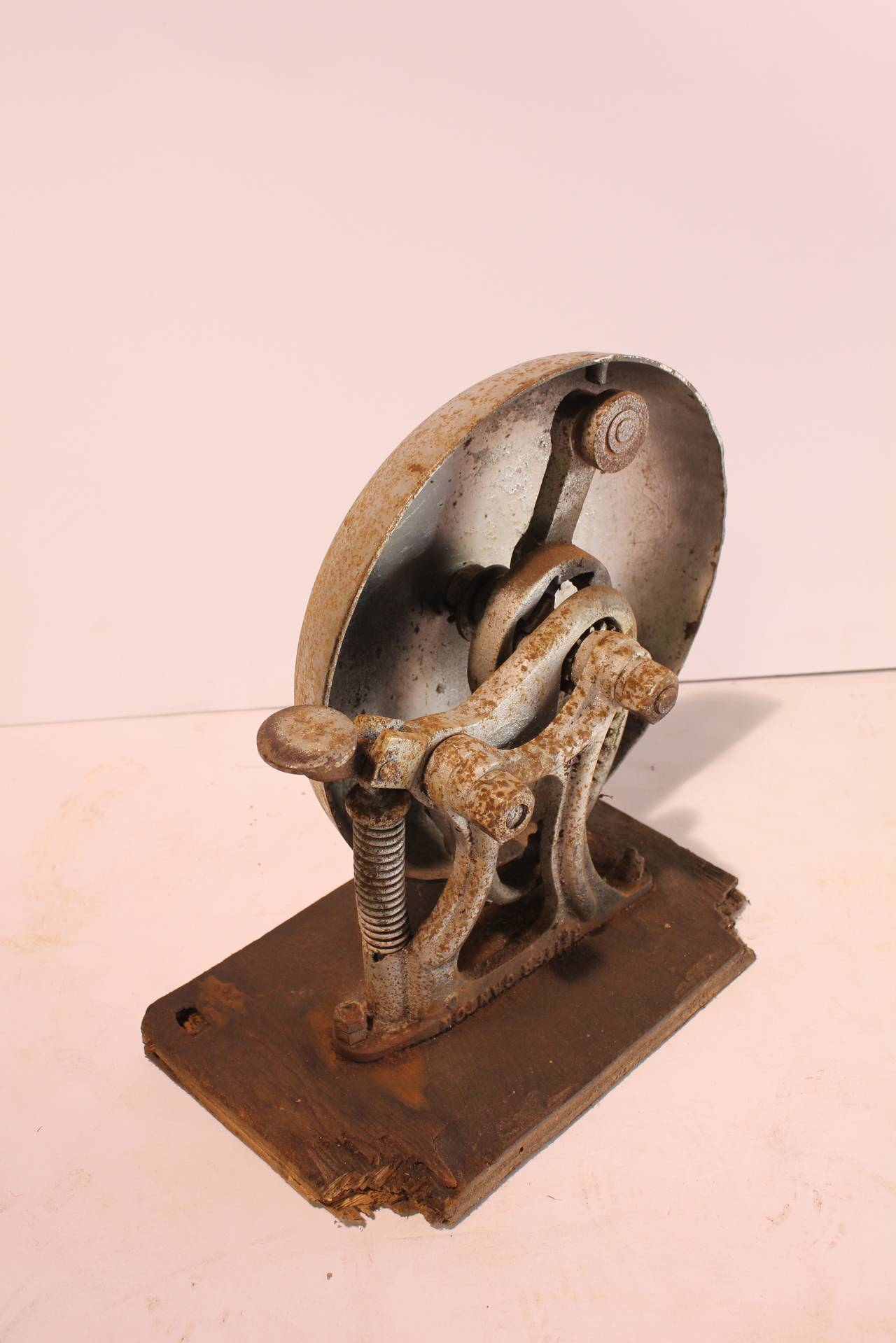 Antique step on boxing ring bell. It does work.