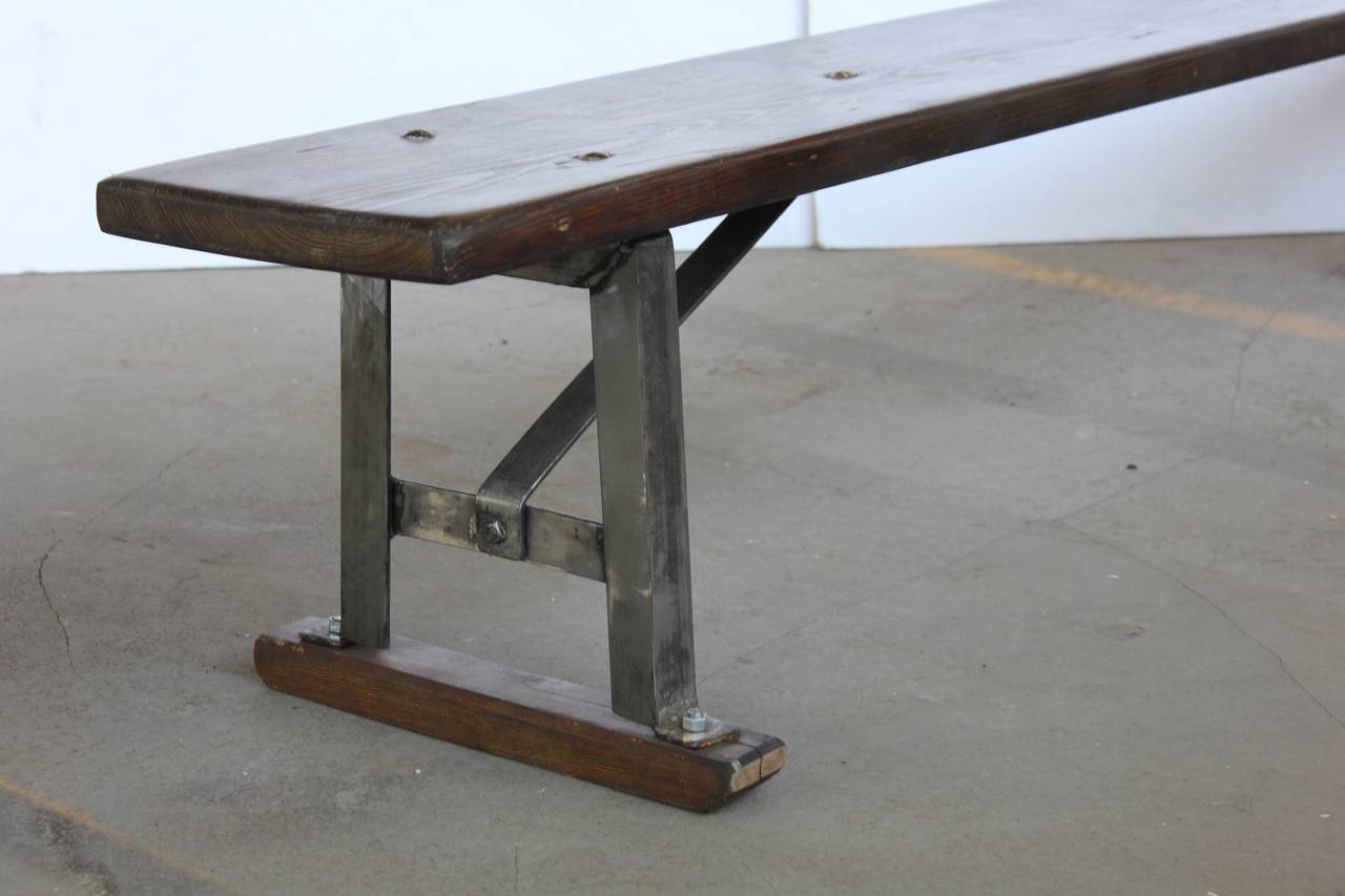 Antique American 7ft Long Gym Bench, two Available at 1stDibs