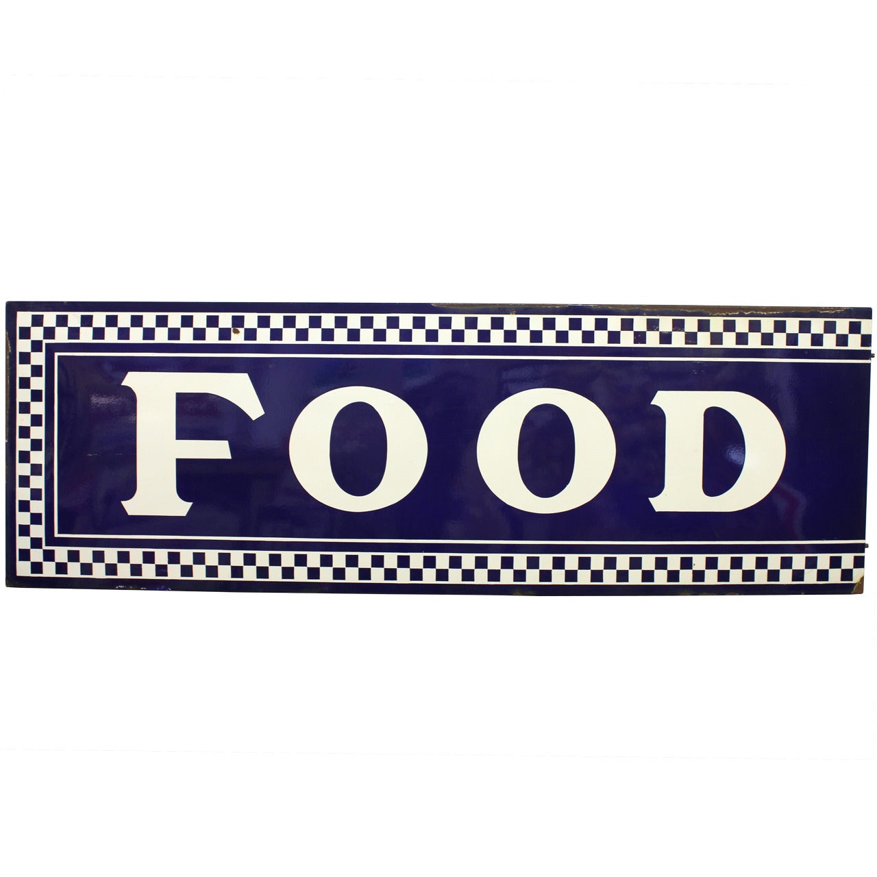 1930s Enamel Sign FOOD