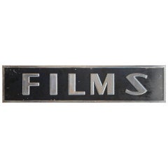 Art Deco sign " Films "