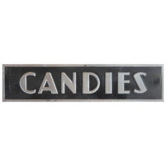 Art Deco Sign " Candies "