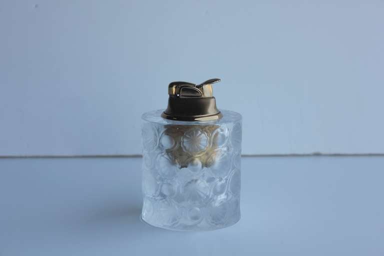 Lalique French crystal Tokyo lighter.