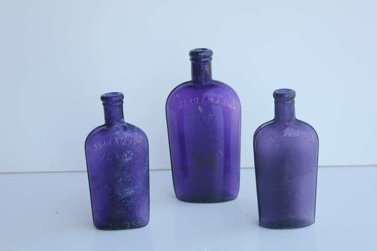 Antique Purple Glass Bottles at 1stdibs
