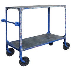 Vintage Industrial Bar Cart 10