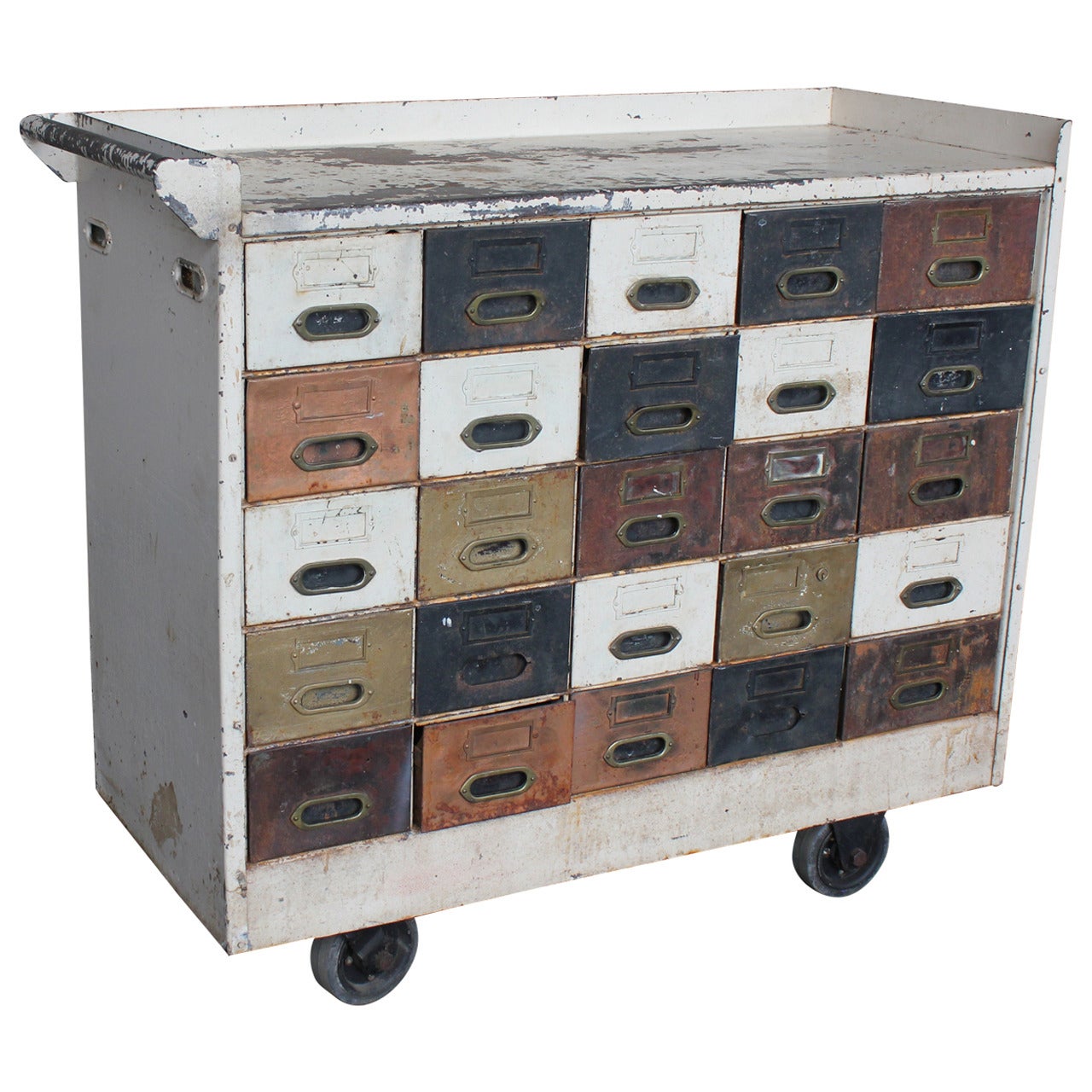 American Industrial Multi-Drawer Cabinet For Sale