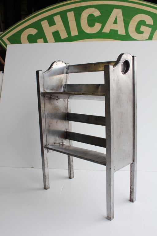 Industrial Metal 2 Tier Magazine/Book Holder by Simmons