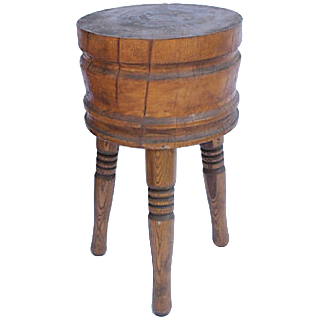 Antique Butcher Round Table