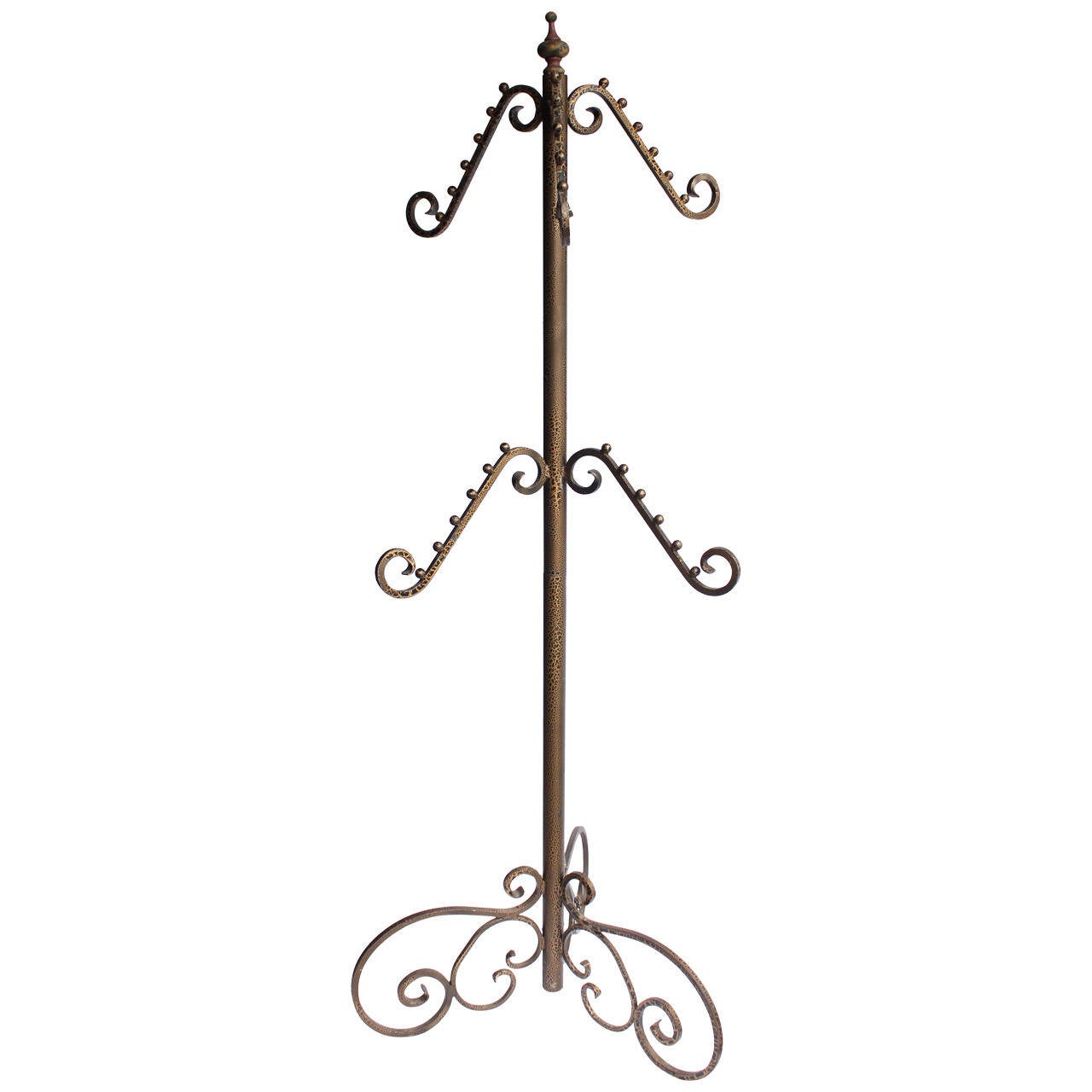 Vintage Metal Department Store Coat Rack For Sale at 1stDibs