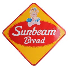 1950's metal sign " Sunbeam Bread "