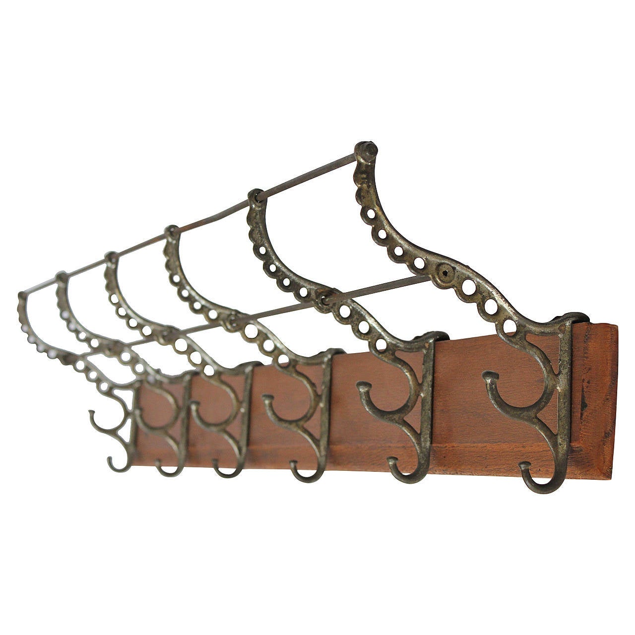 Antique Wall Coat Rack at 1stdibs