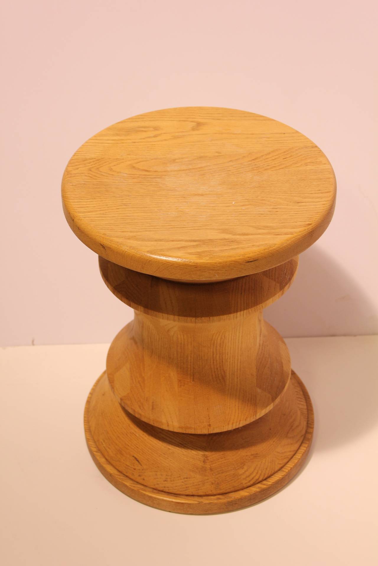 Mid Century Wood Stool or Side Table
