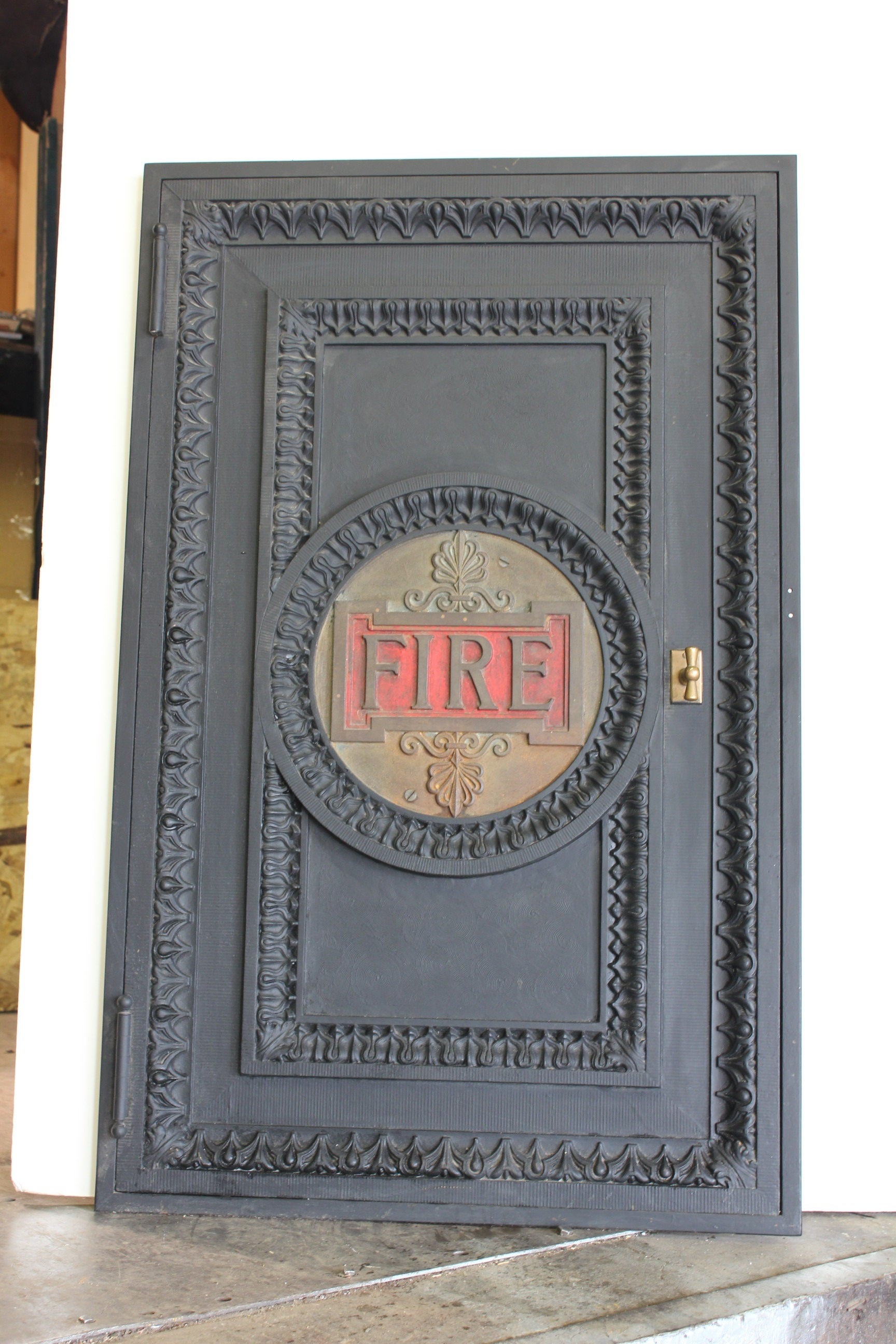 1900's Original Cast Iron Fire Door