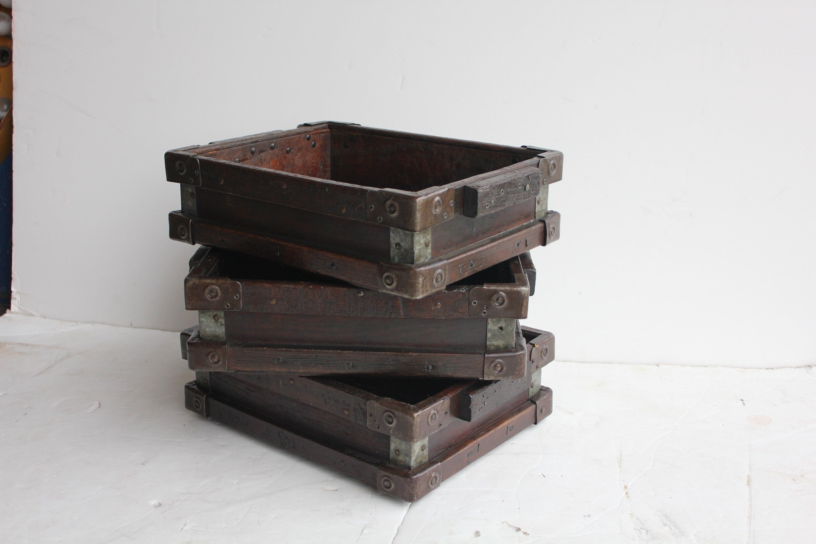 Vintage Industrial Wooden Tray/Box