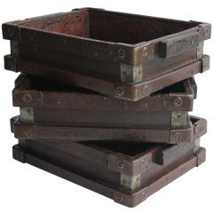 Vintage Industrial Wooden Tray/Box