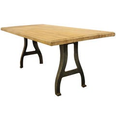 Retro American Industrial Dining Table